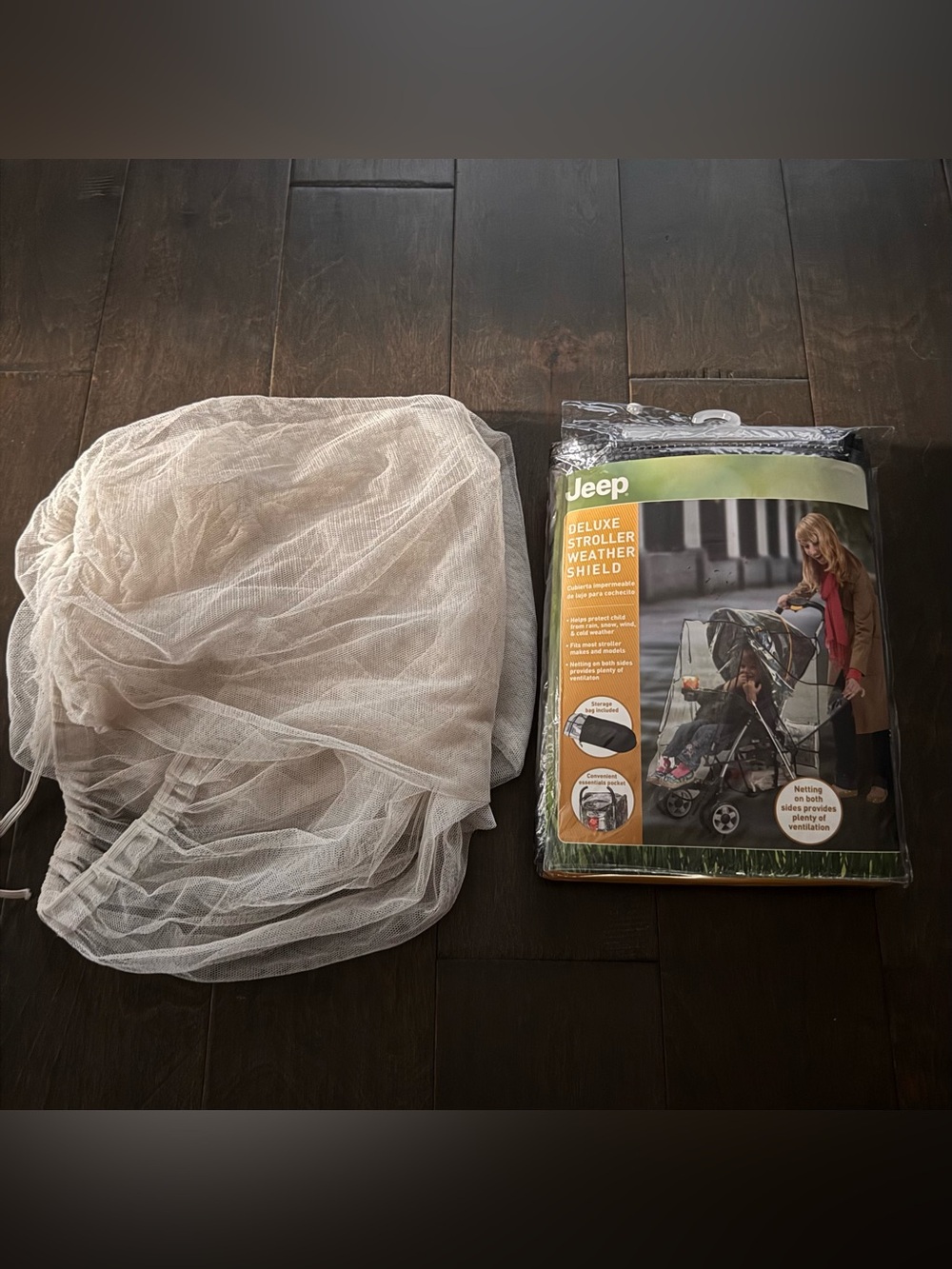 Jeep Deluxe Stroller Weather (rain/ snow) Shield & Mosquito Mesh, One Size